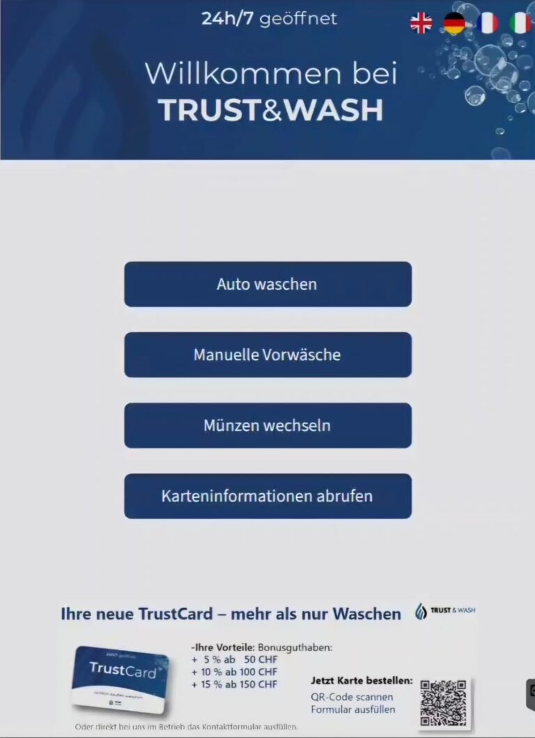 Trust-and-Wash-Funktionen
